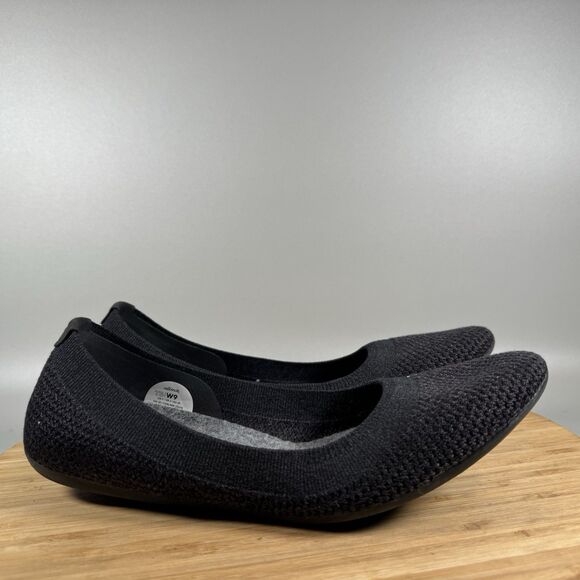 Allbirds Shoes - Allbirds Tree Breezers Shoes Women’s 9 Black Knit Ballet Flats